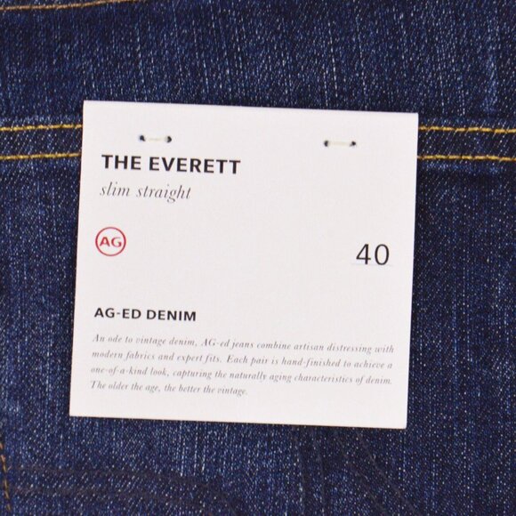 NEW Adriano Goldschmied Mens Jeans 40 Blue Denim The Everett Cotton Blend - Picture 12 of 12